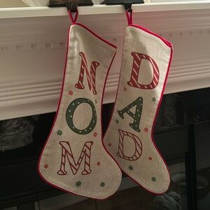 Mom & Dad Christmas Stockingd